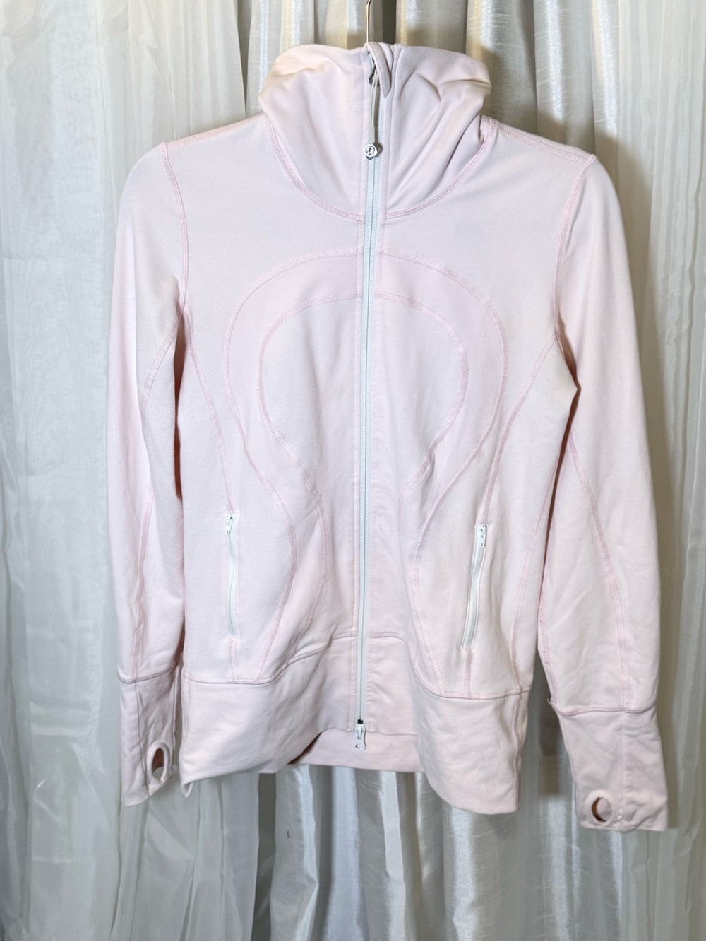 lululemon athletica Light Pink Full-Zip Hooded Jacket